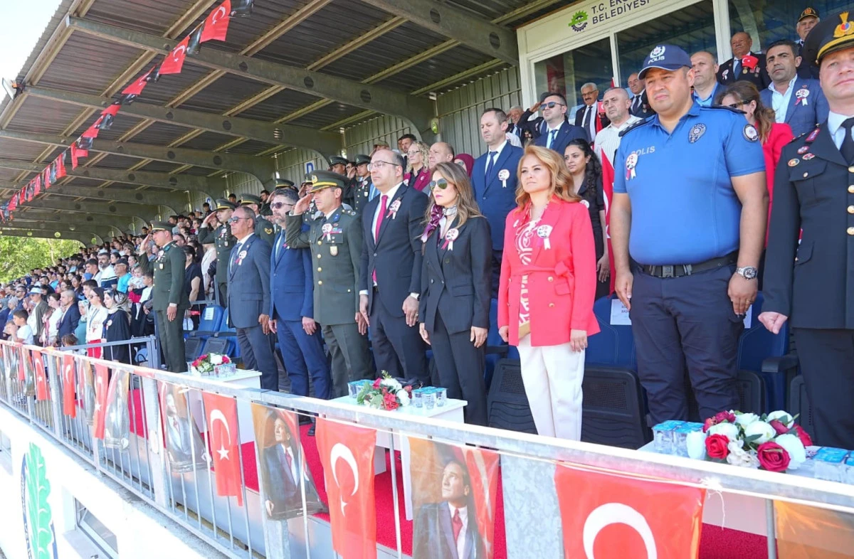 19 MAYIS ATAT&Uuml;RK&rsquo;&Uuml; ANMA, GEN&Ccedil;LİK VE SPOR BAYRAMI ERGENE&rsquo;DE COŞKUYLA KUTLANDI!