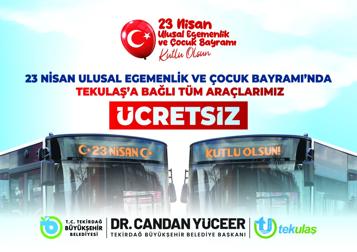 23 Nisan Ulaşım &Uuml;cretsiz ILN02452461