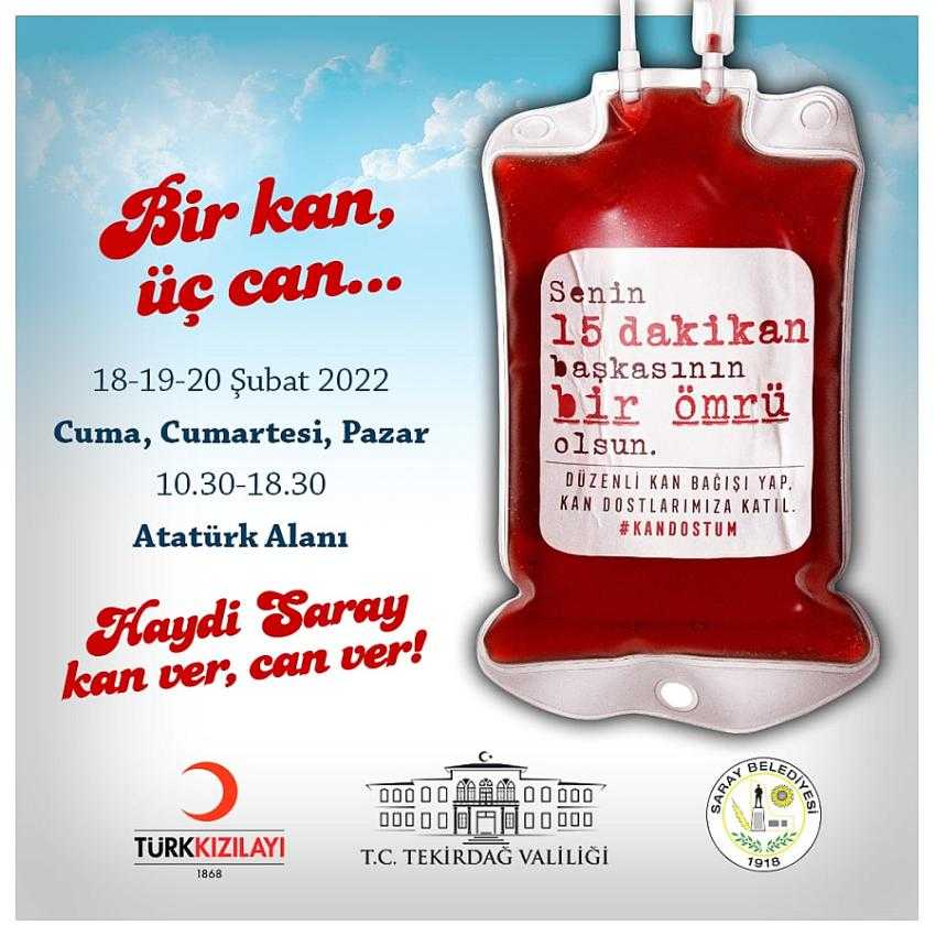 Kızılay Saraylıları Kan Bağışına Davet Etti