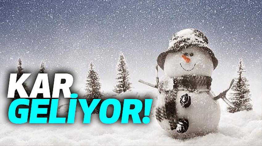 &Ccedil;ARŞAMBA G&Uuml;N&Uuml; KAR YAĞIŞI BEKLENİYOR