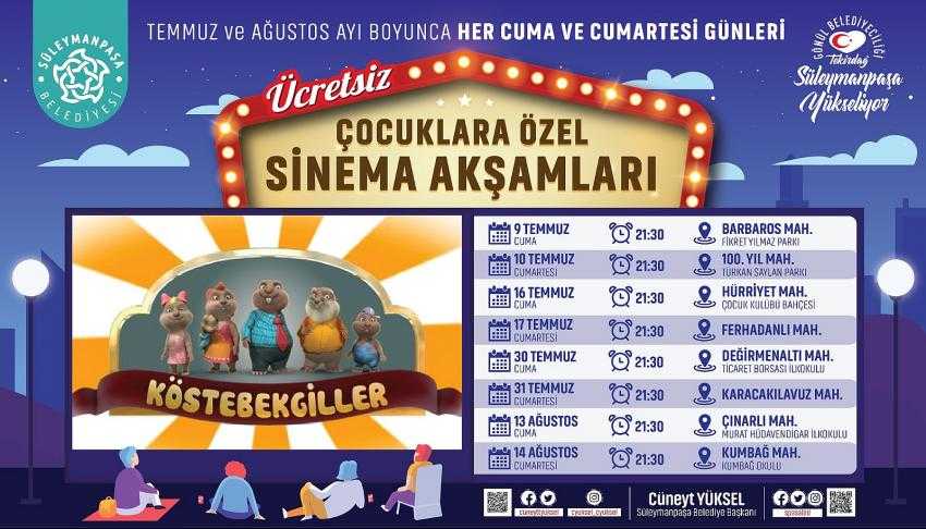 A&ccedil;ık Hava Sineması G&uuml;nleri başlıyor