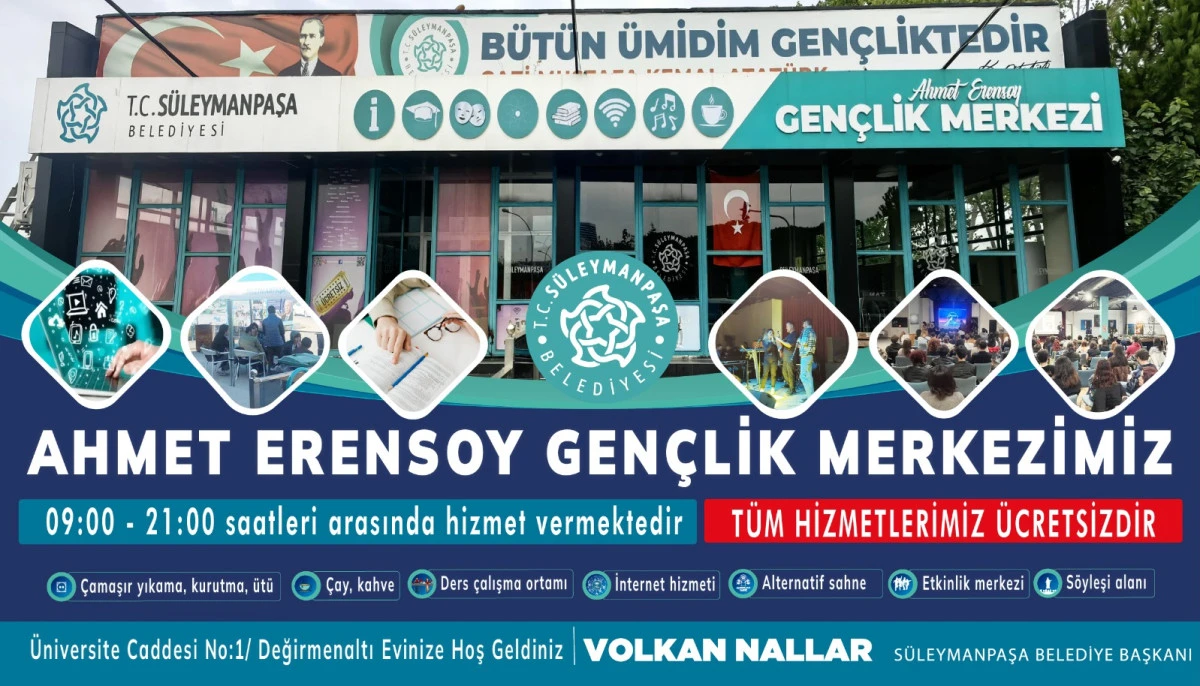 AHMET ERENSOY GEN&Ccedil;LİK MERKEZİ &Ouml;ĞRENCİLERİ BEKLİYOR