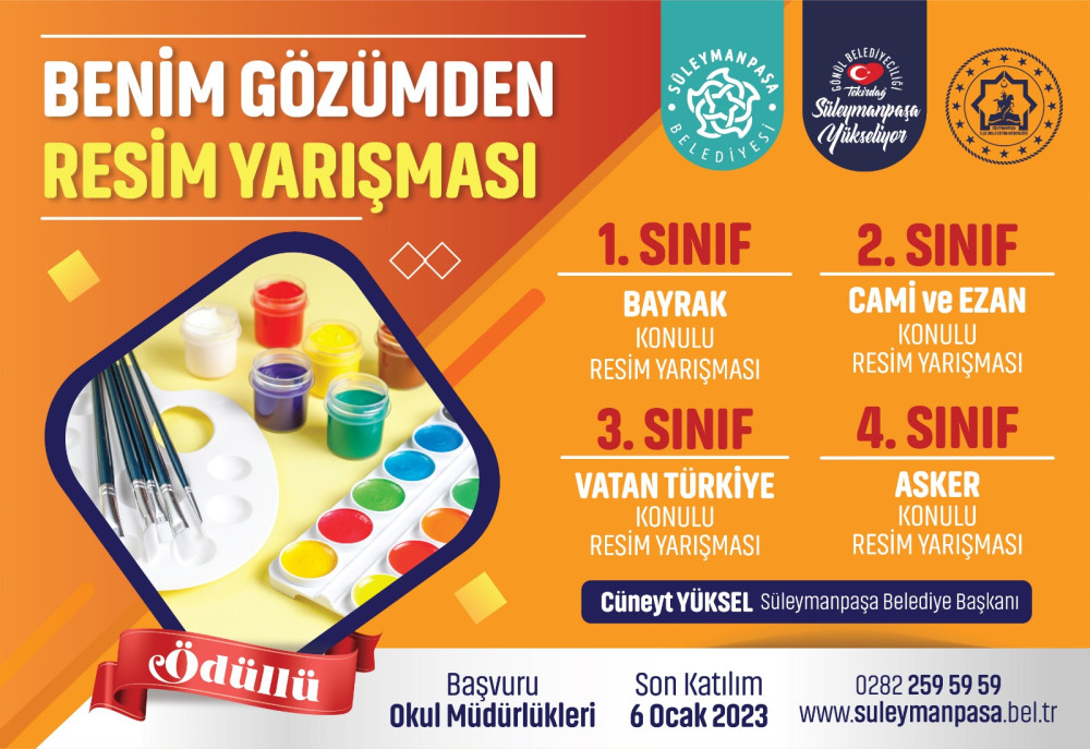 Benim G&ouml;z&uuml;mden Resim ve Fotoğraf yarışmaları i&ccedil;in başvurular başladı