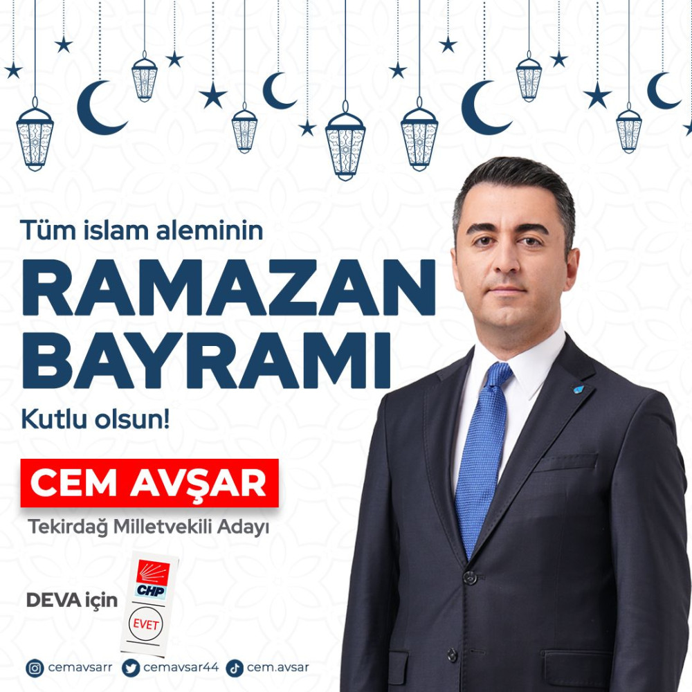 CEM AVŞAR'DAN RAMAZAN BAYRAMI KUTLAMASI