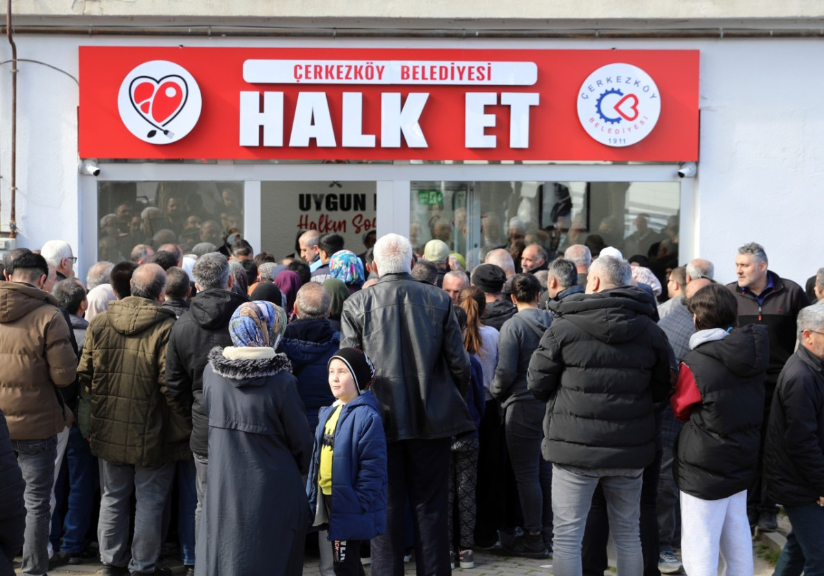 &Ccedil;erkezk&ouml;y'de Halk Et Satış Mağazaları Hizmete A&ccedil;ıldı