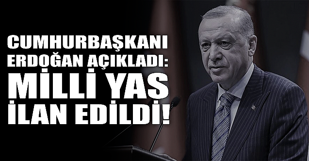 Cumhurbaşkanı Erdoğan: Kartalkaya Yangını Nedeniyle 1 G&uuml;nl&uuml;k Milli Yas İlan Edildi