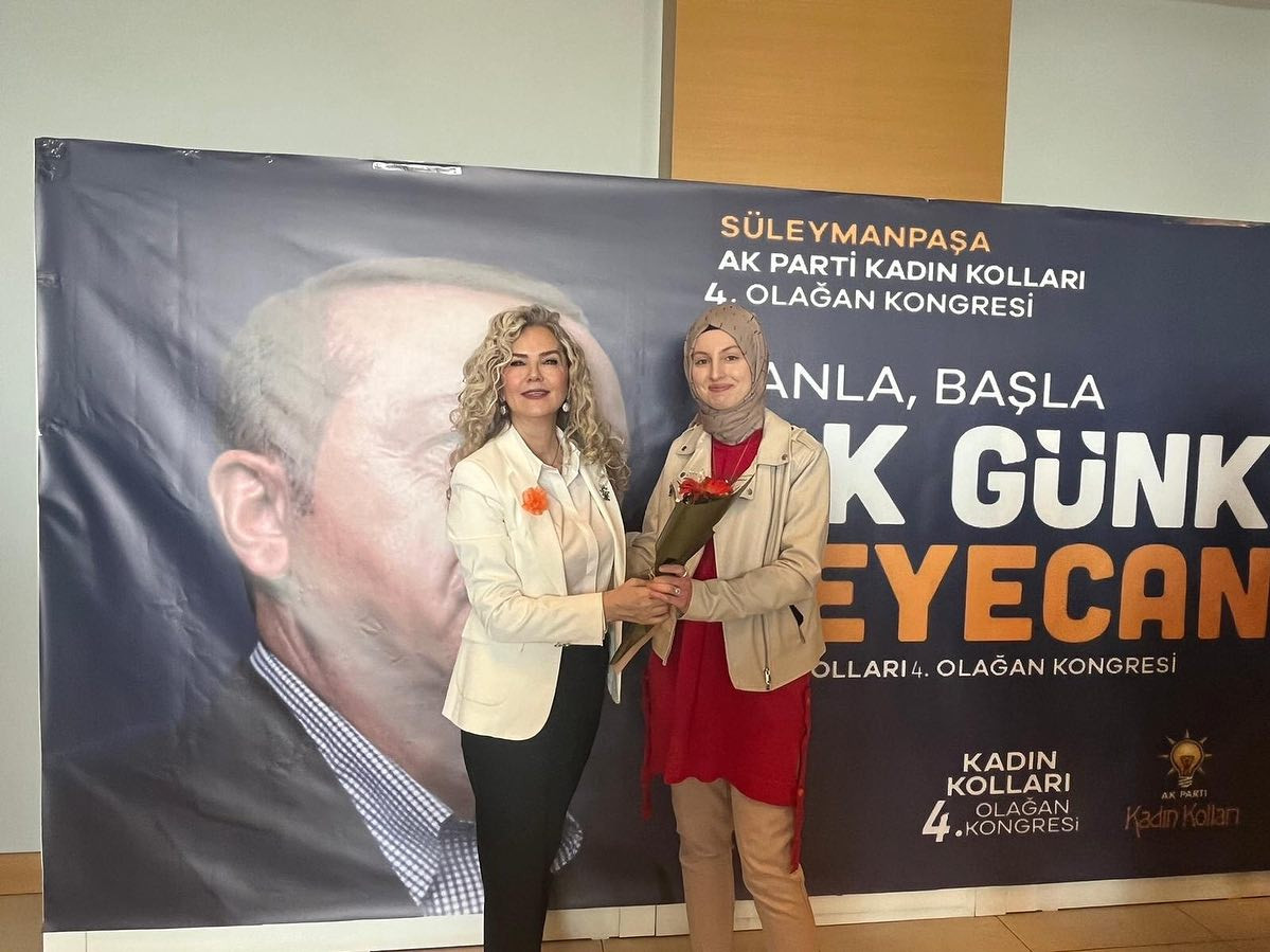 İLKNUR KO&Ccedil; YENİDEN AK PARTİ S&Uuml;LEYMANPAŞA İL&Ccedil;E KADIN KOLLARI BAŞKANI SE&Ccedil;İLDİ
