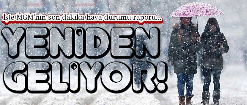 TEKİRDAĞ'A KAR DALGASI GELİYOR