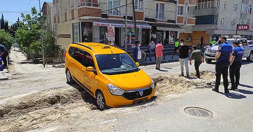 Kaza Sonrası Taşeronlar ve Taksici Yakınları Birbirine Girdi
