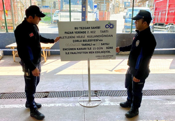 KURALLARA UYMAYAN PAZARCI ESNAFINA CEZA