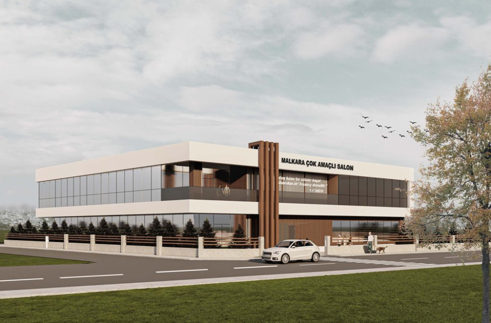 MALKARA &Ccedil;OK AMA&Ccedil;LI SALONUN YAPIMI HIZLA DEVAM EDİYOR
