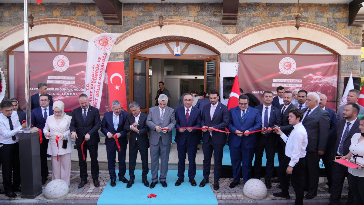 Marmaraereğlisi Batı Marmara G&uuml;mr&uuml;k ve Dış Ticaret B&ouml;lge M&uuml;d&uuml;rl&uuml;ğ&uuml; Hizmet Binası A&ccedil;ılış T&ouml;reni Ger&ccedil;ekleşti