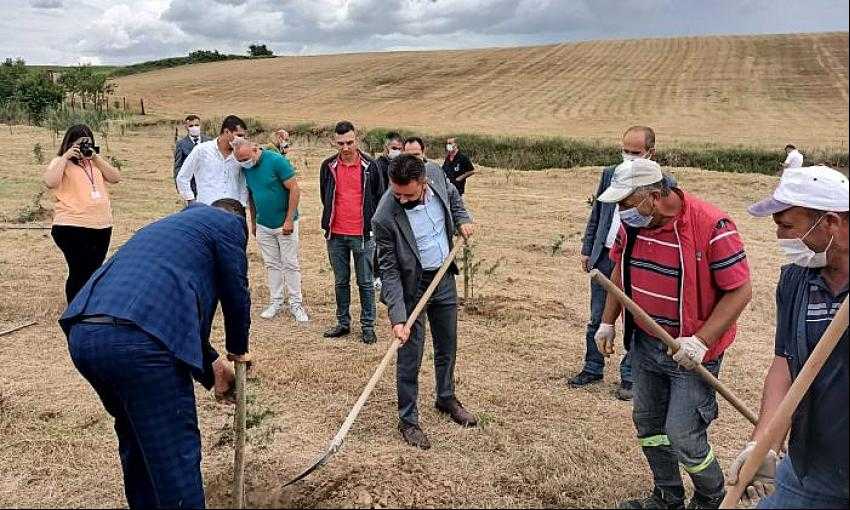 &Ouml;ĞRETMENLER ORMANINA 1115 FİDAN DİKİMİ