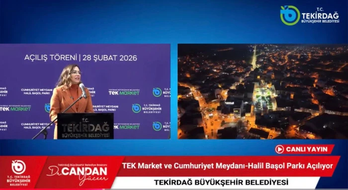 TEK Market ve Cumhuriyet Meydanı-Halil Başol Parkı A&ccedil;ılıyor