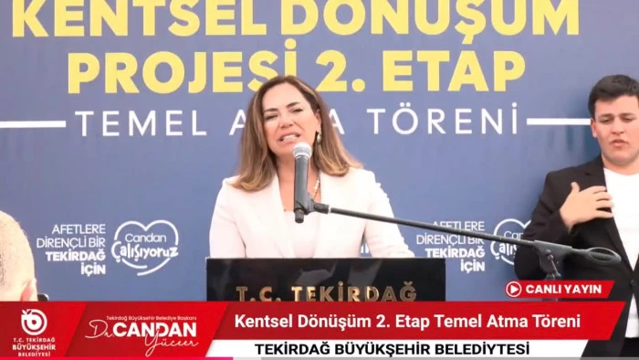 Kentsel D&ouml;n&uuml;ş&uuml;m 2. Etap Temel Atma T&ouml;reni